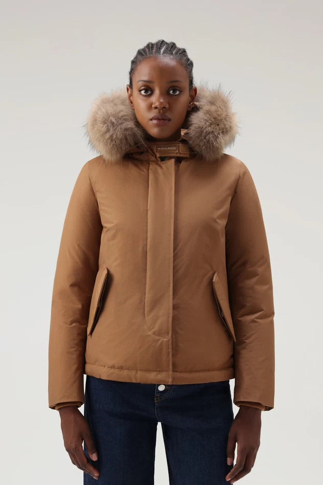 Woolrich parka beige sales