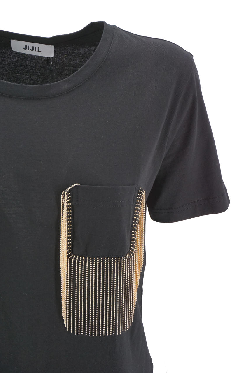 T-Shirt Jijil Mezze Maniche / Nero - Ideal Moda