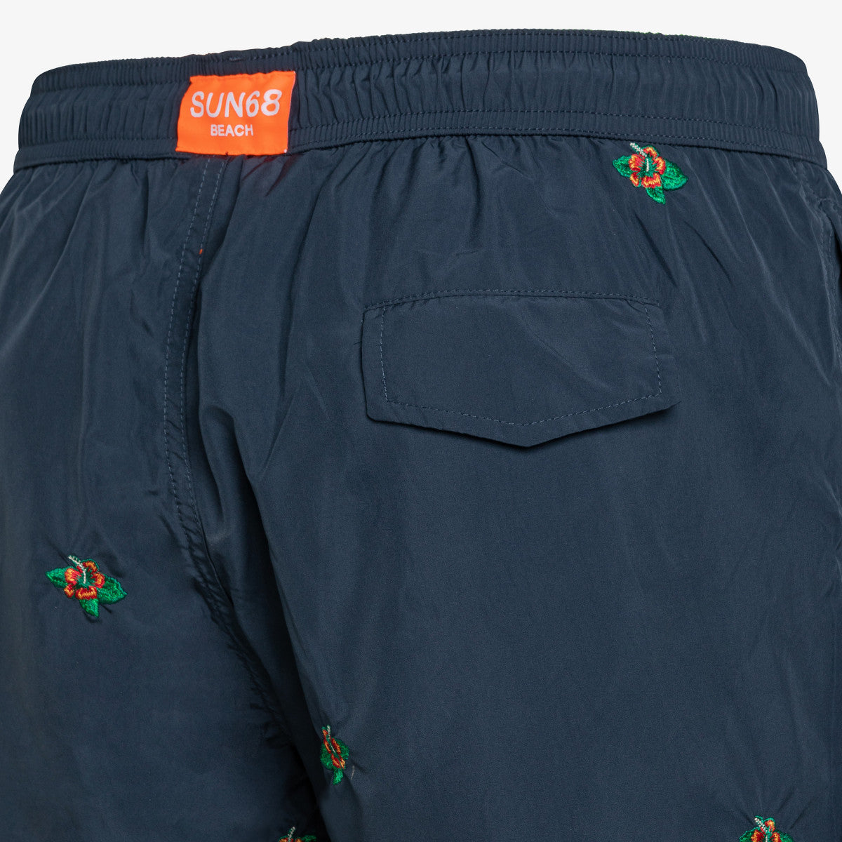 Costume con Ricamo a Contrasto Sun68 / Blu - Ideal Moda