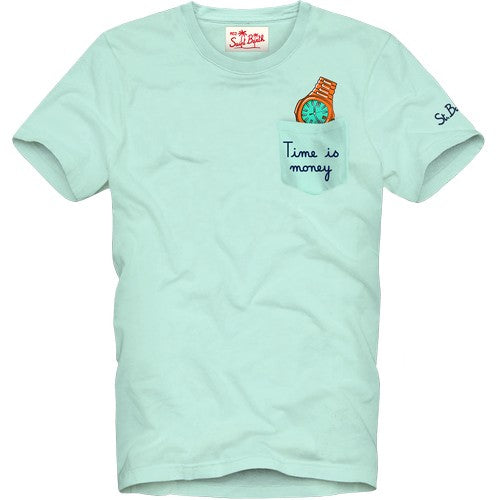 T-Shirt con Taschino Mc2 Saint Barth / Verde - Ideal Moda