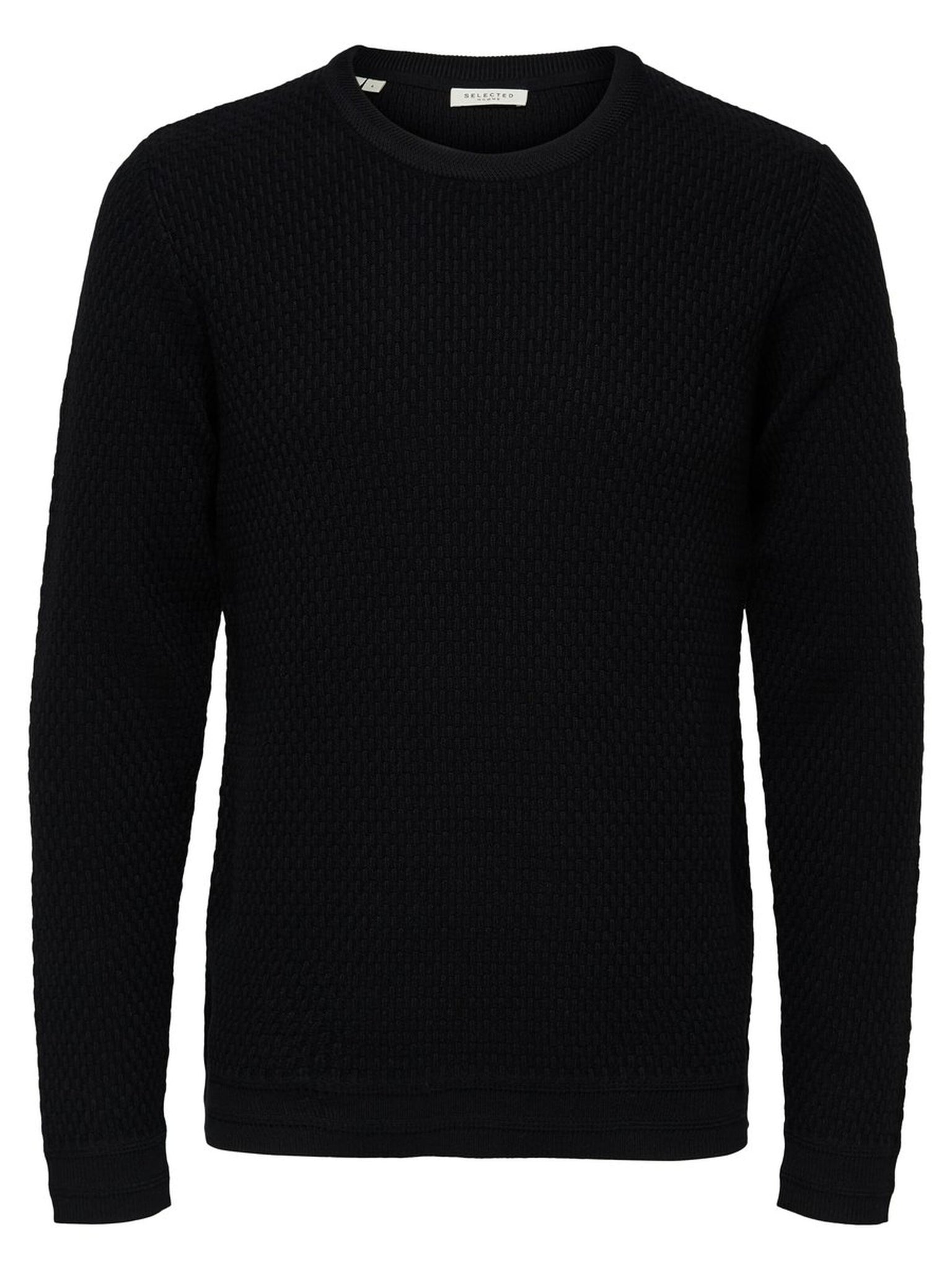 Pullover in cotone bio / Nero - Ideal Moda