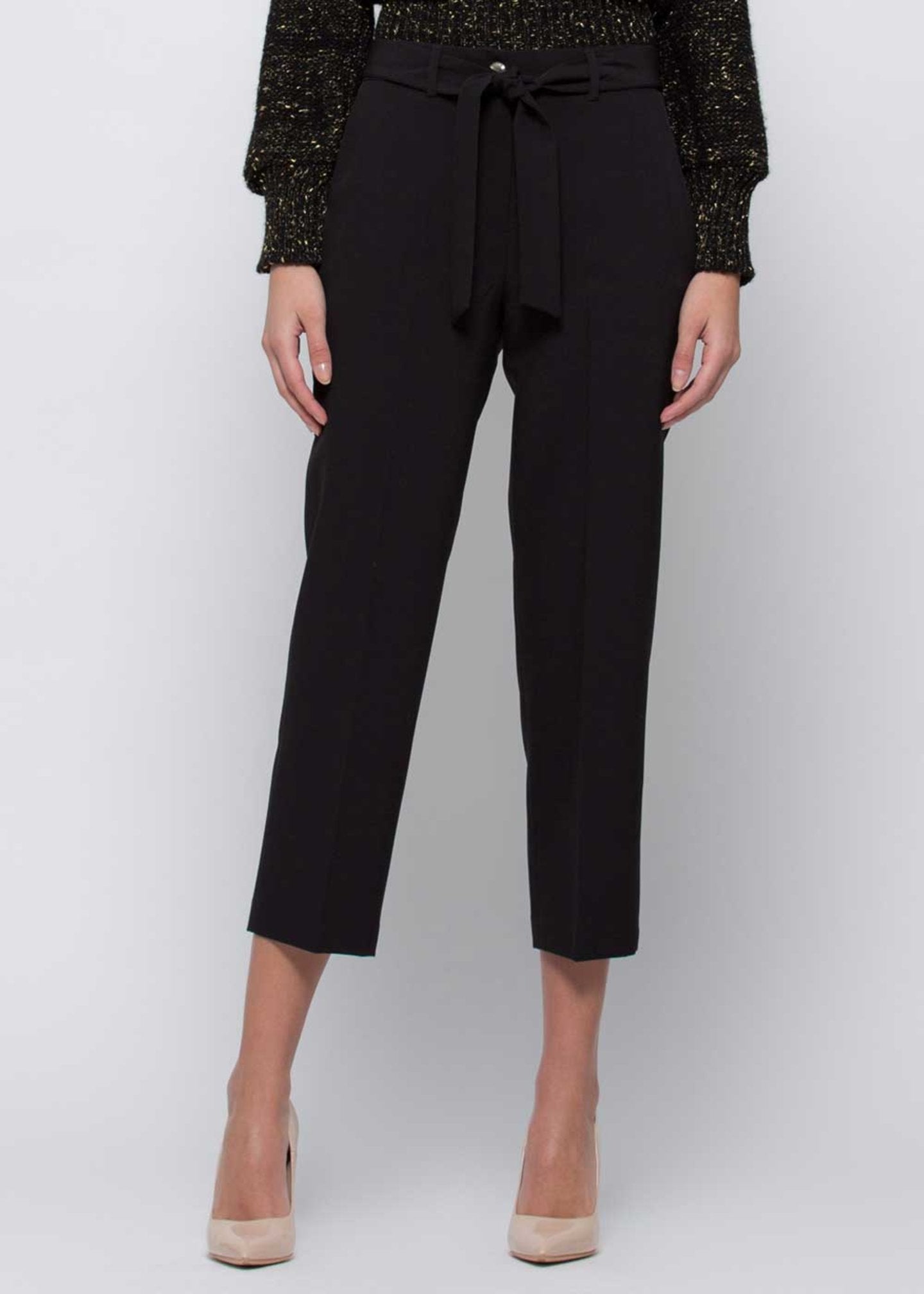 Pantalone Elegante Kocca / Nero - Ideal Moda