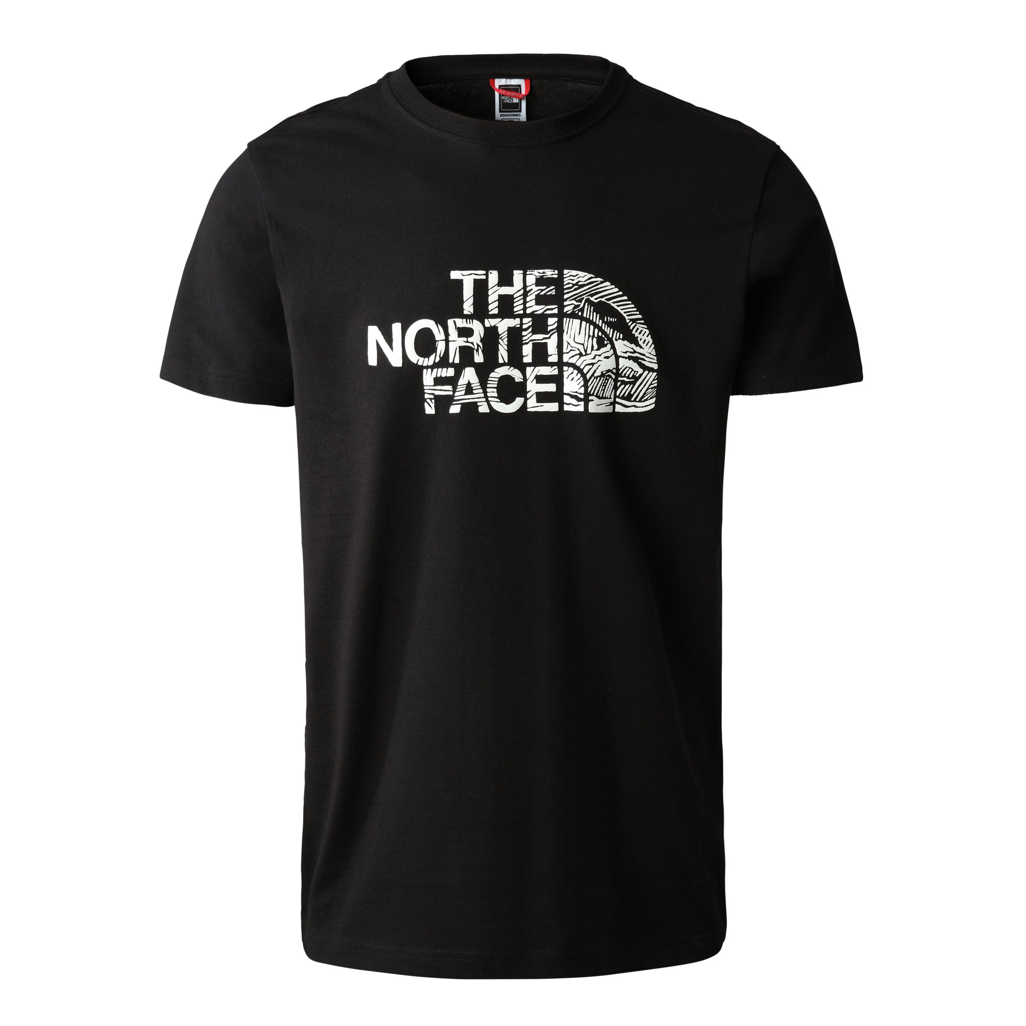 T-Shirt Woodcut Dome con Logo The North Face / Nero - Ideal Moda