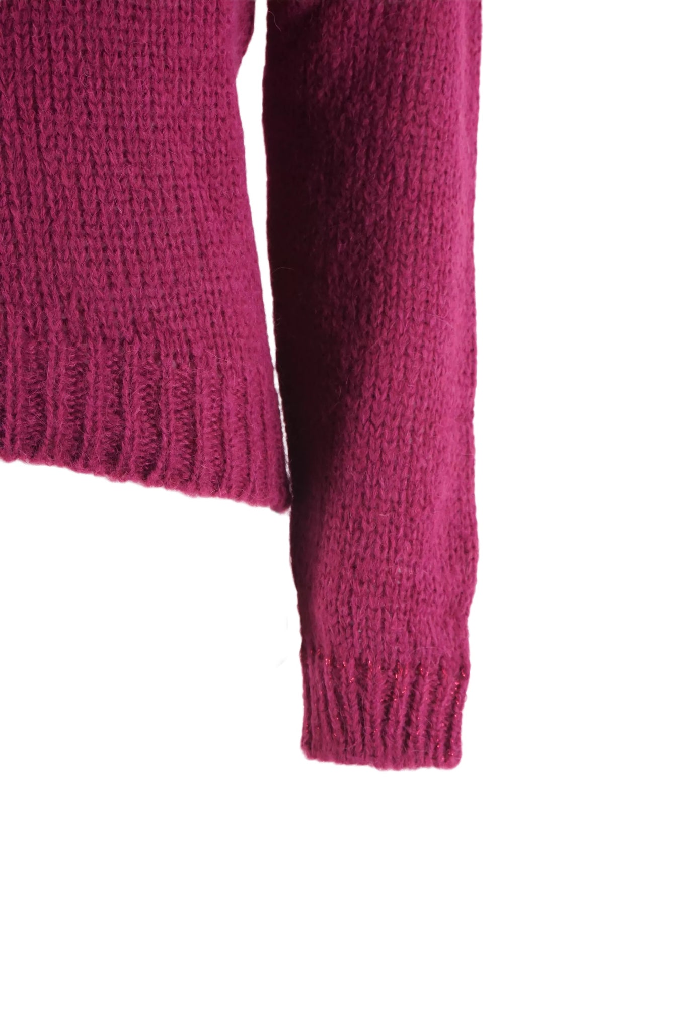 Maglia Girocollo in Alpaca Niū / Viola - Ideal Moda