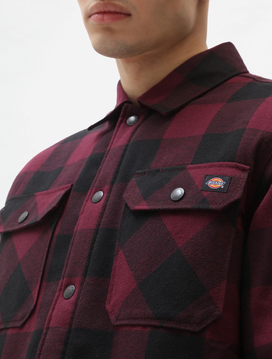 Dickies Flannel Shirt Bordeaux