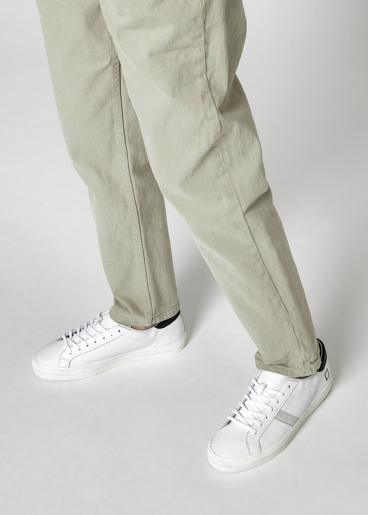 Sneaker DATE Hill Low Calf / Bianco - Ideal Moda
