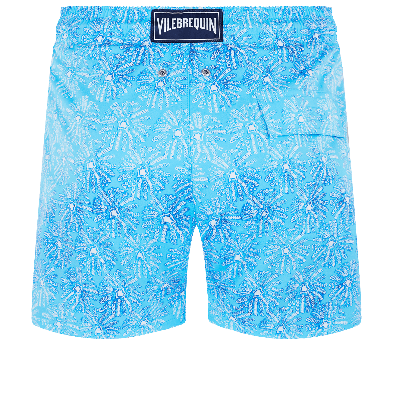 Vilebrequin Pattern Swimsuit Light Blue - Main Image