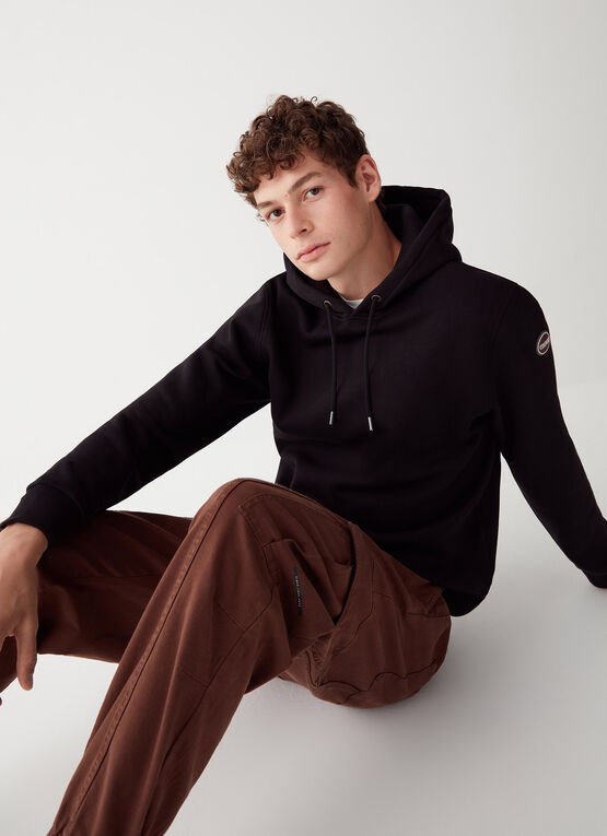 Felpa con Cappuccio Colmar / Nero - Ideal Moda