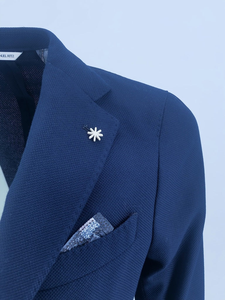 Giacca in cotone e lana / Blu - Ideal Moda