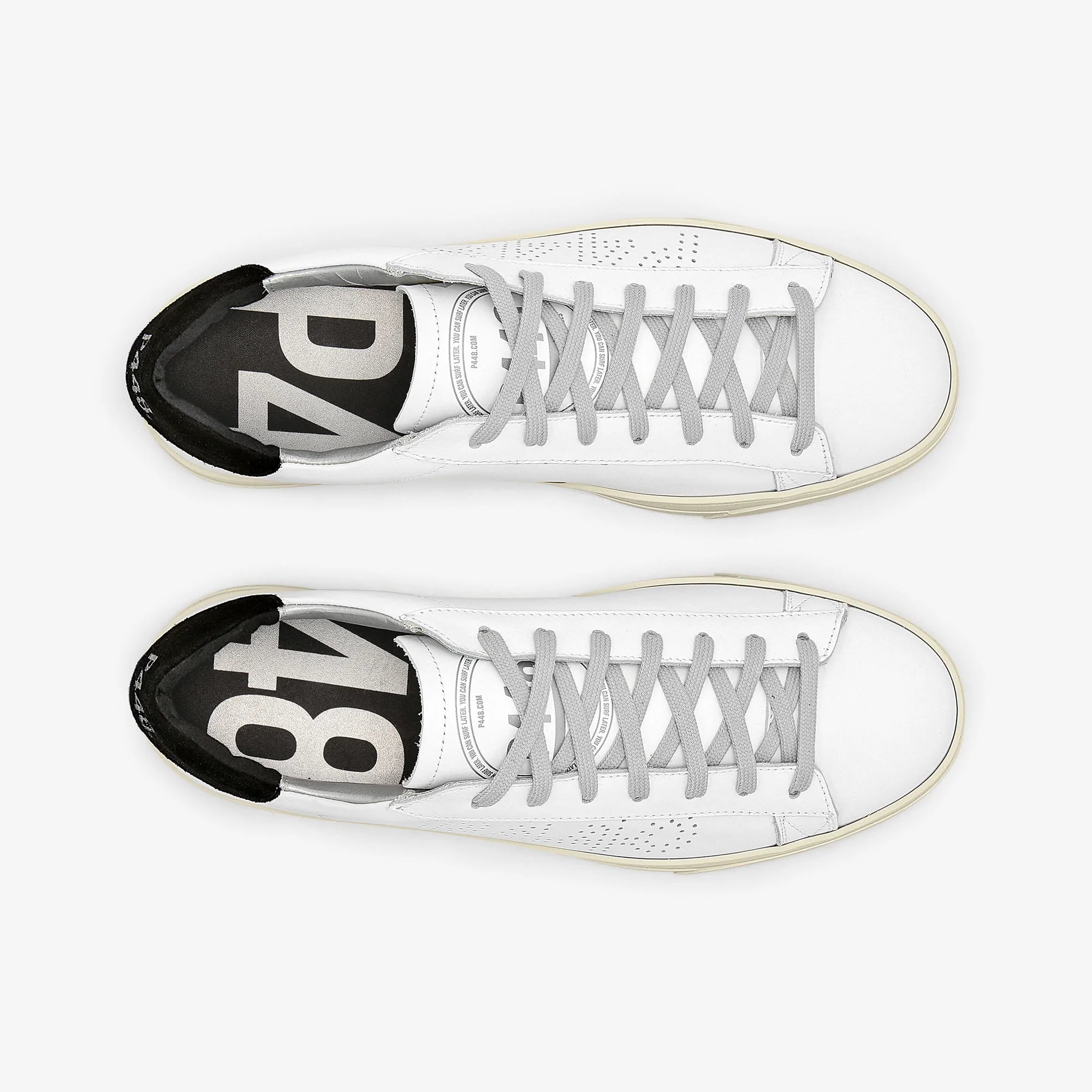 Sneaker con Logo P448 / Bianco - Ideal Moda