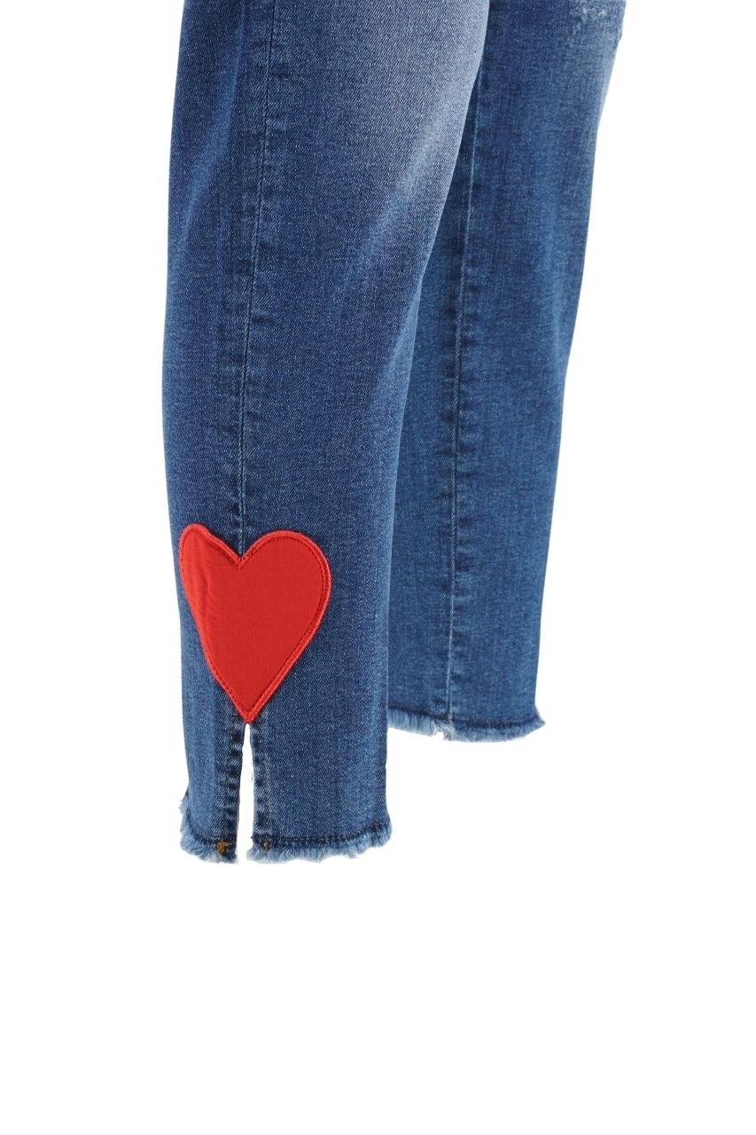 Jeans Love Moschino con Applicazione al Fondo / Jeans - Ideal Moda