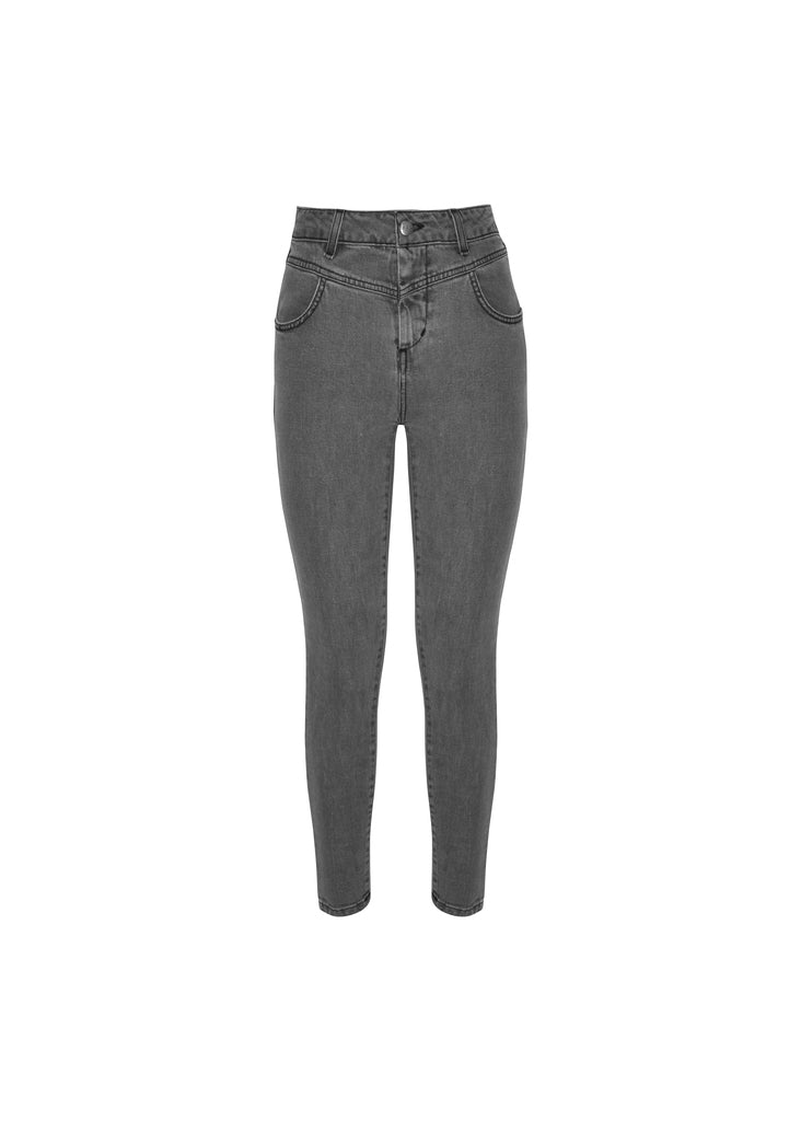 Jeans Lavaggio Grigio / Grigio - Ideal Moda