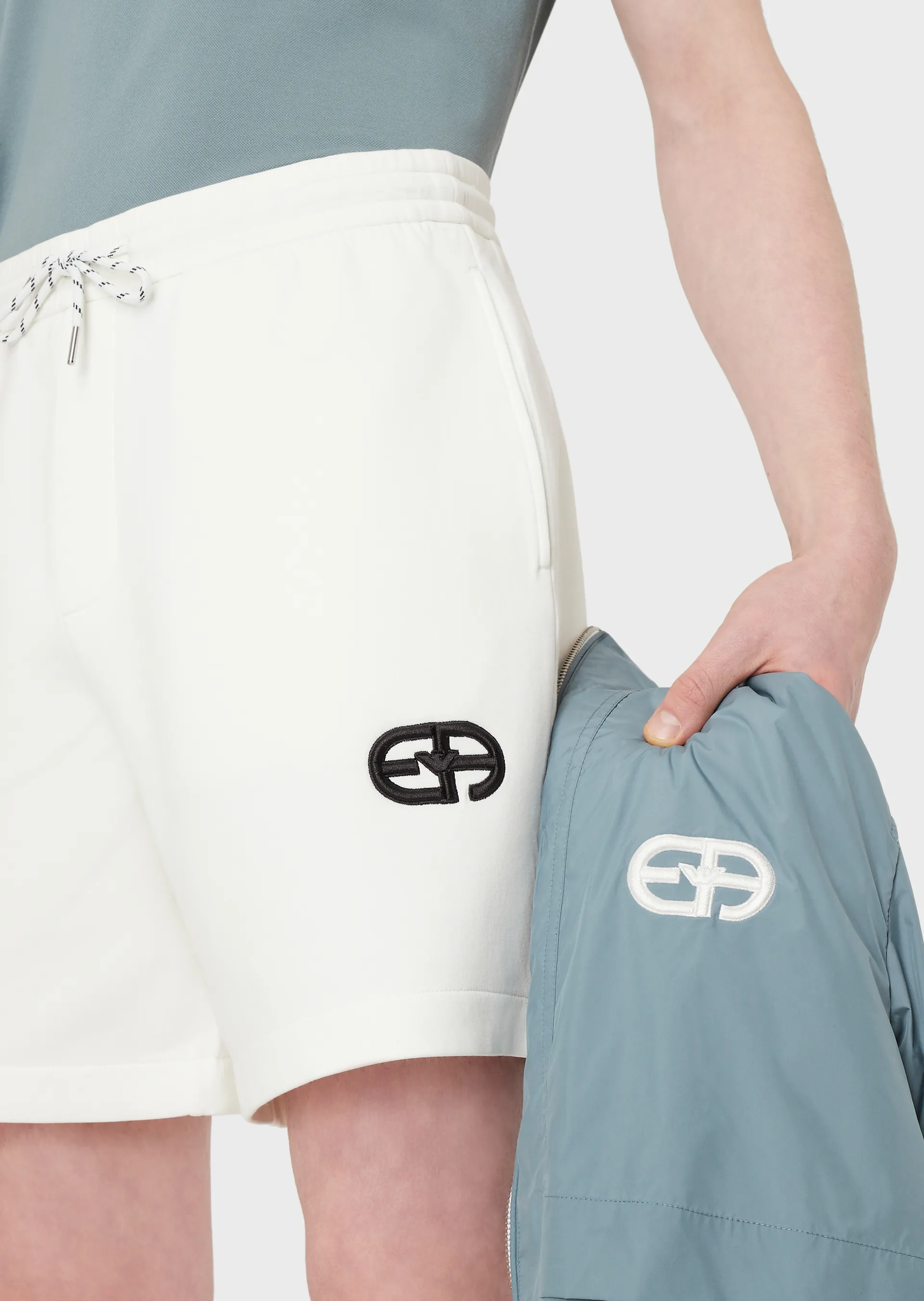 Bermuda Emporio Armani in Jersey / Bianco - Ideal Moda