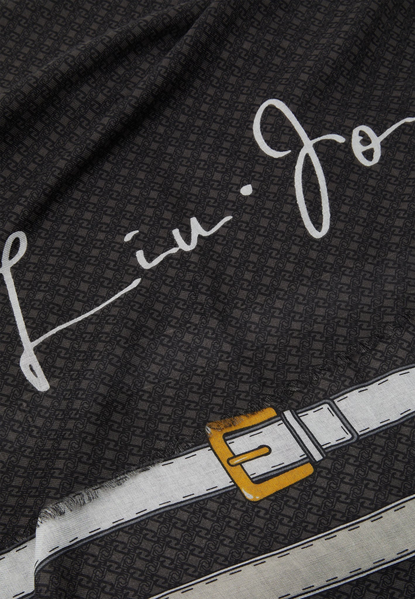 Stola con Logo Liu Jo / Nero - Ideal Moda