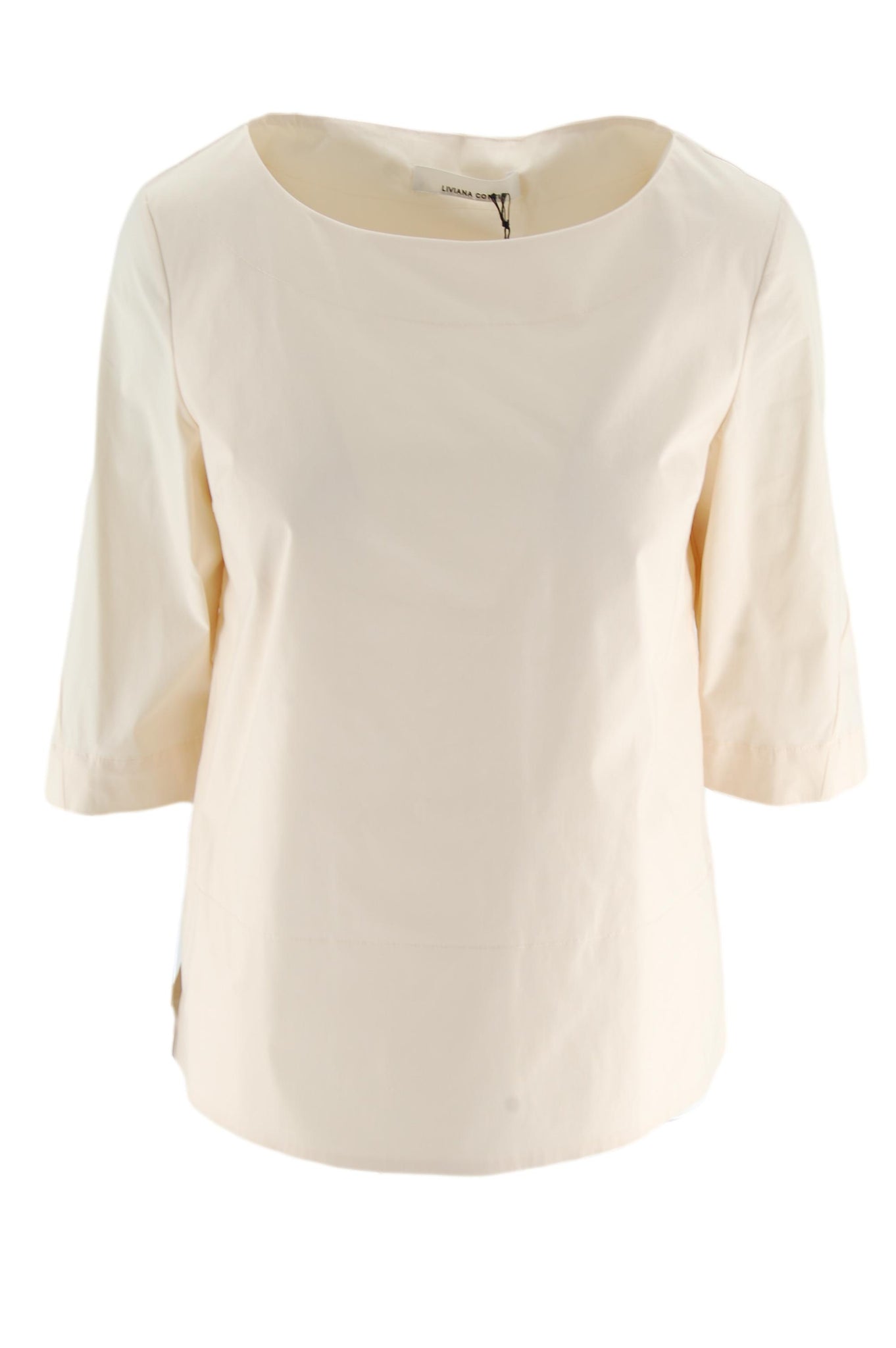 Blusa Svasata in Cotone Liviana Conti / Beige - Ideal Moda