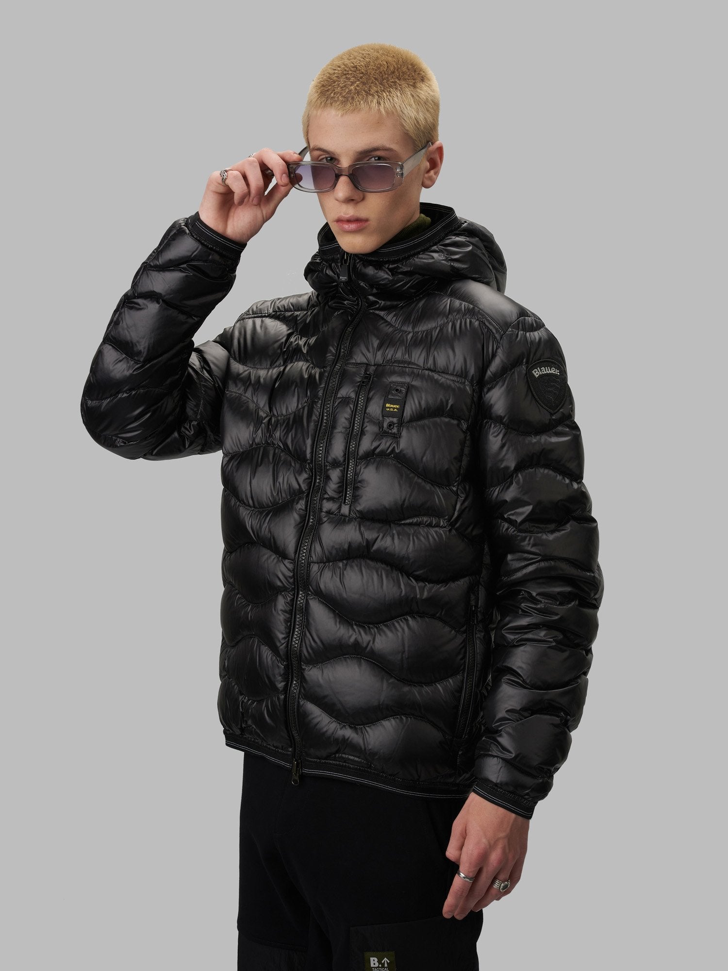 Giubbino Blauer Nero Piumino Blauer Onde Uomo Piumino Blauer Uomo