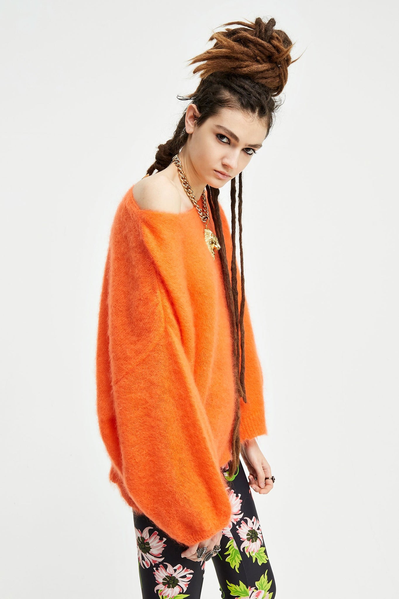 Maglia Aniye By in Mohair / Arancione - Ideal Moda