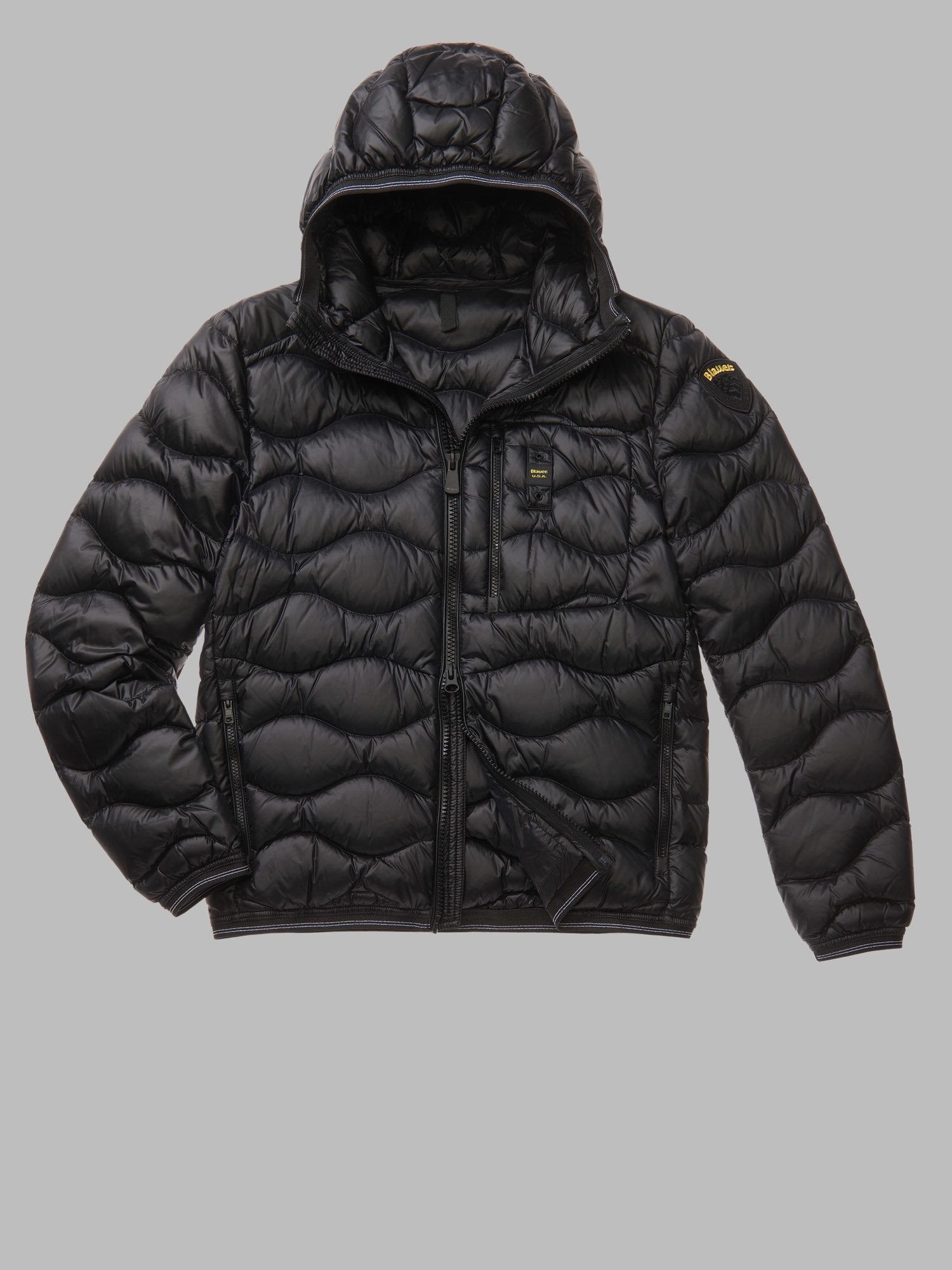 Piumino Blauer a Onde / Nero - Ideal Moda