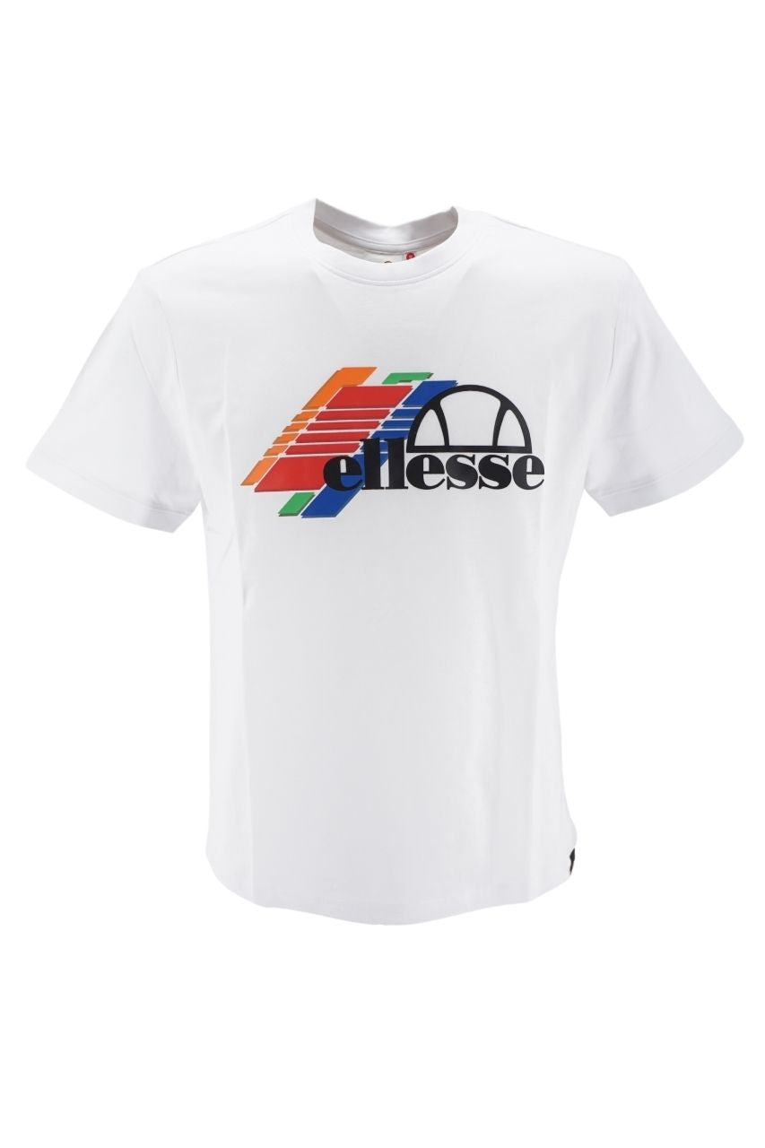 T-Shirt Ellesse con Stampa / Bianco - Ideal Moda