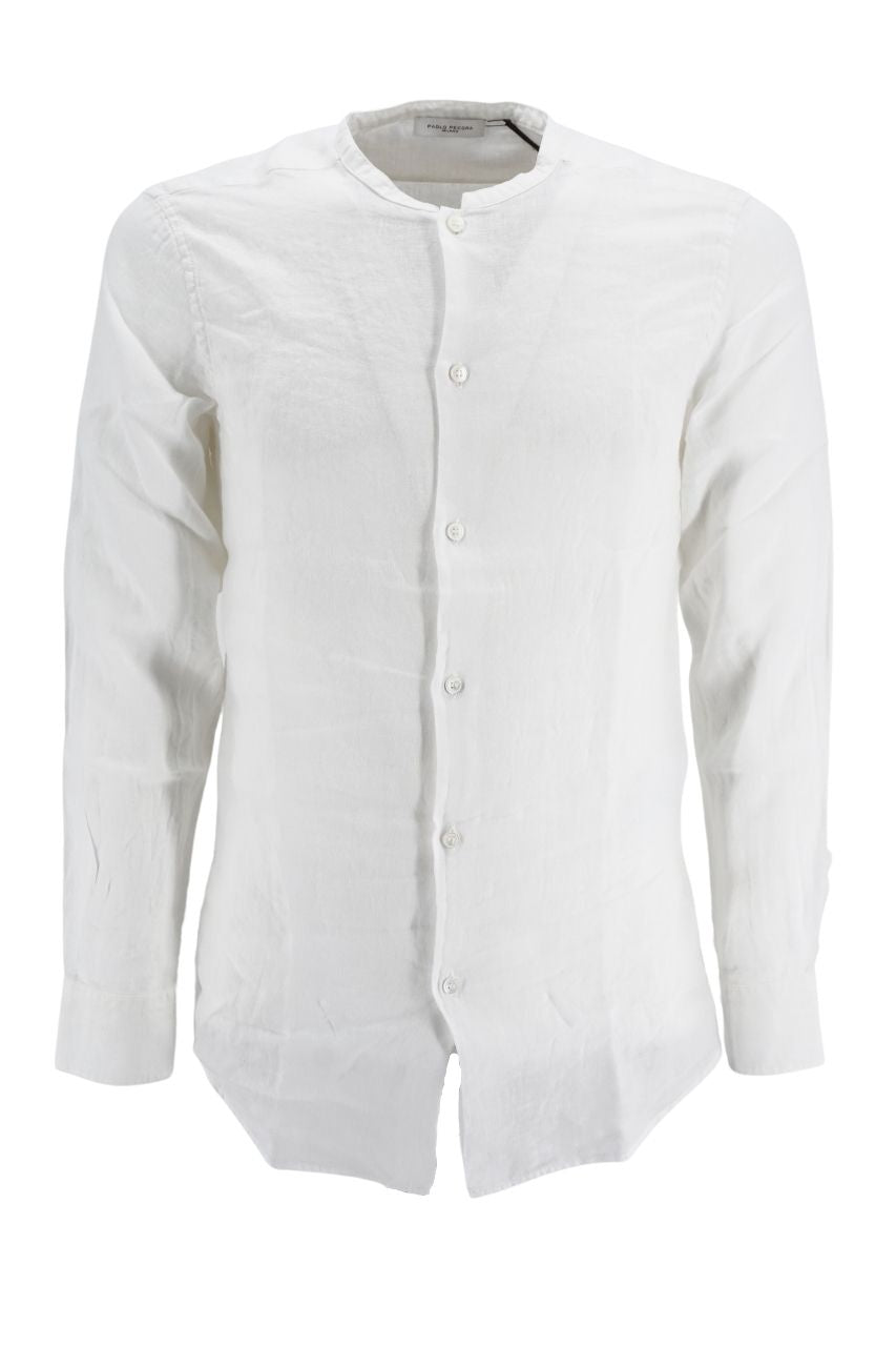 Camicia Paolo Pecora in Lino / Bianco - Ideal Moda