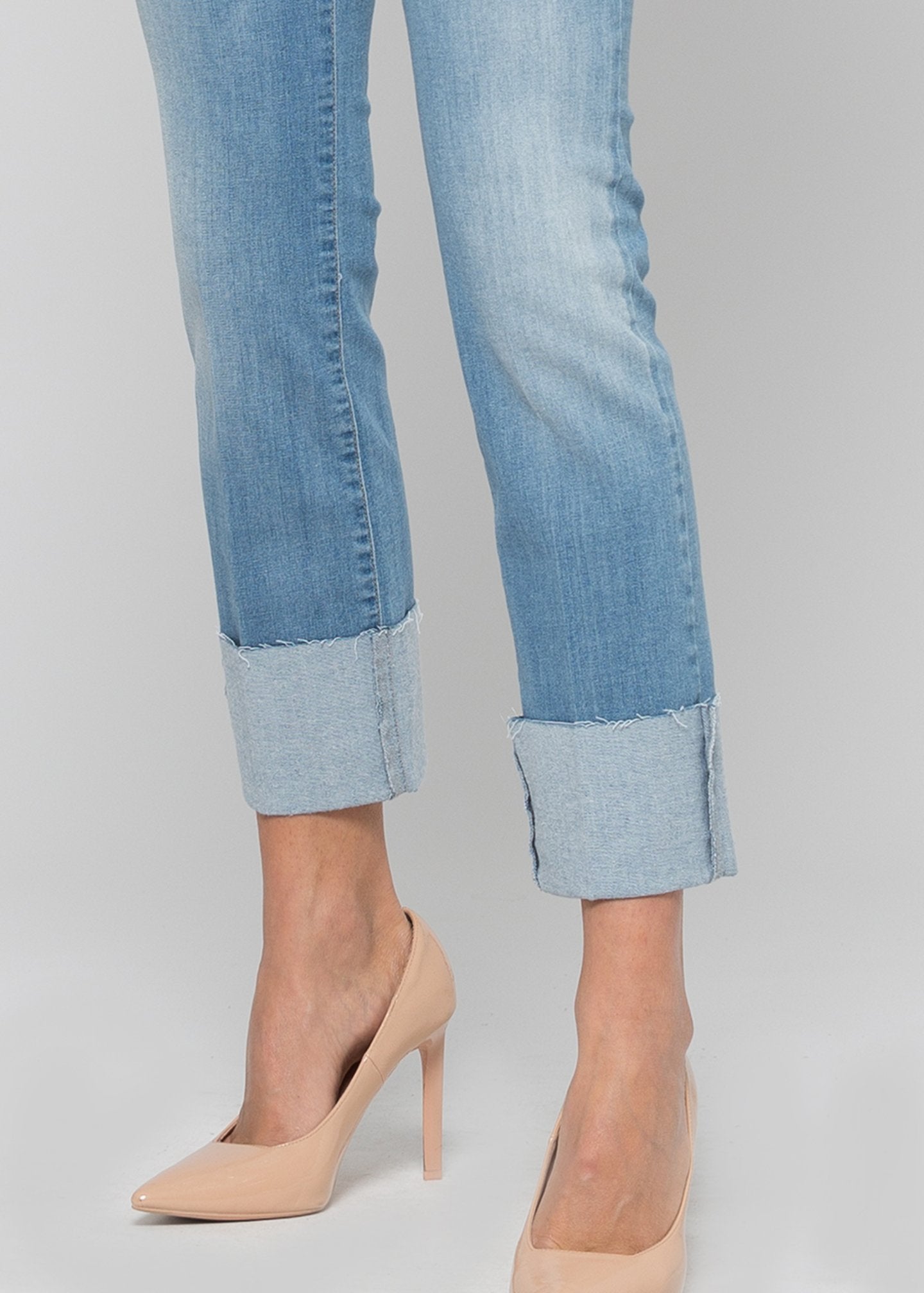 Pantalone denim slim leg, bottom up / Jeans - Ideal Moda