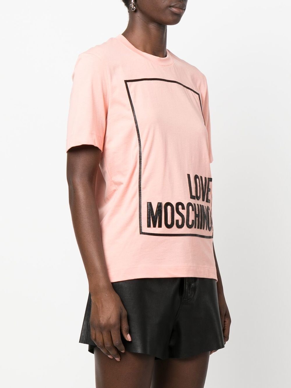 T-Shirt con Logo Love Moschino / Rosa - Ideal Moda