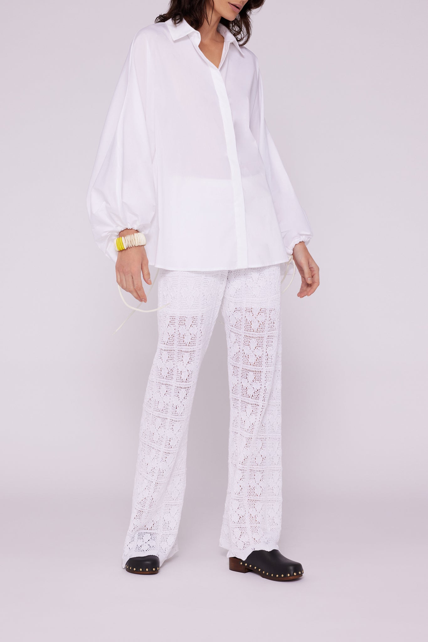 Camicia Over in Cotone Liviana Conti / Bianco - Ideal Moda