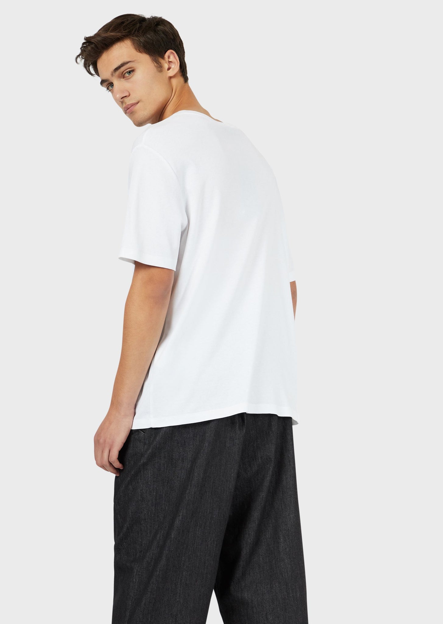 T-Shirt in jersey interlock con stampa fotografica / Bianco - Ideal Moda