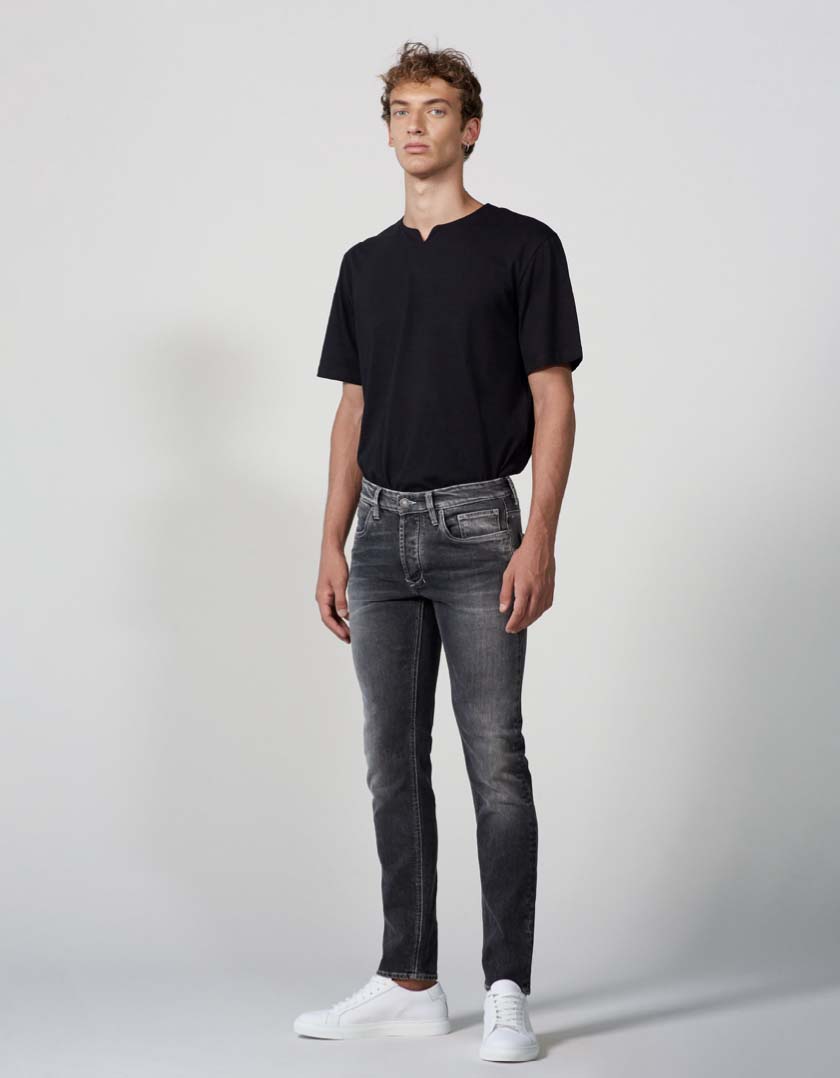 Jeans a vita regolare / Grigio - Ideal Moda