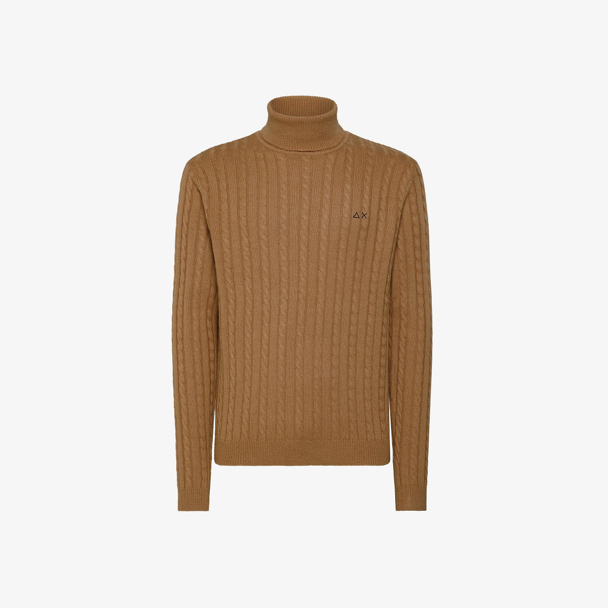 Maglia a Collo Alto Sun 68 / Beige - Ideal Moda