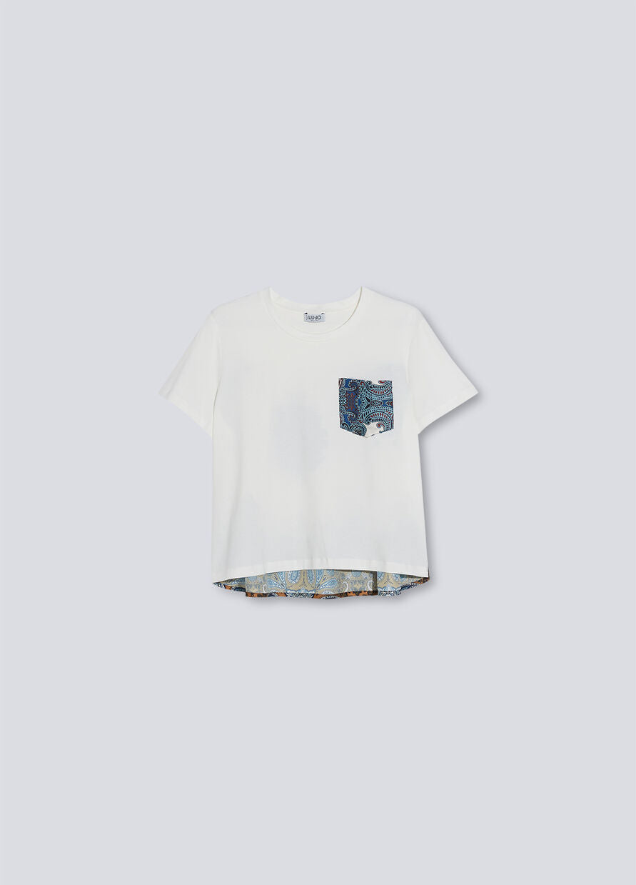 T-Shirt Liu Jo con dettagli / Bianco - Ideal Moda