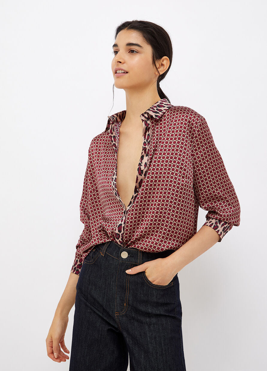 Camicia Liu Jo in Raso / Bordeaux - Ideal Moda