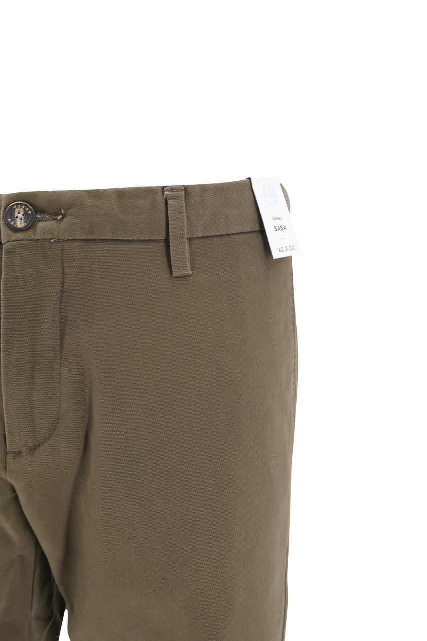 Pantalone ATPCO in Cotone / Verde - Ideal Moda