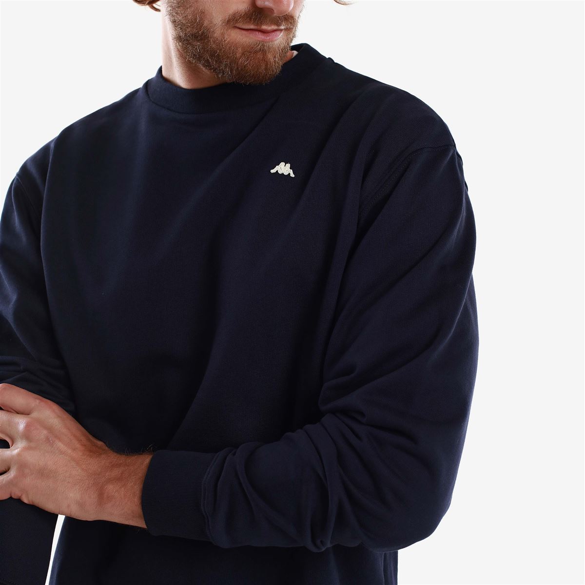 Felpa Kappa Girocollo / Blu - Ideal Moda