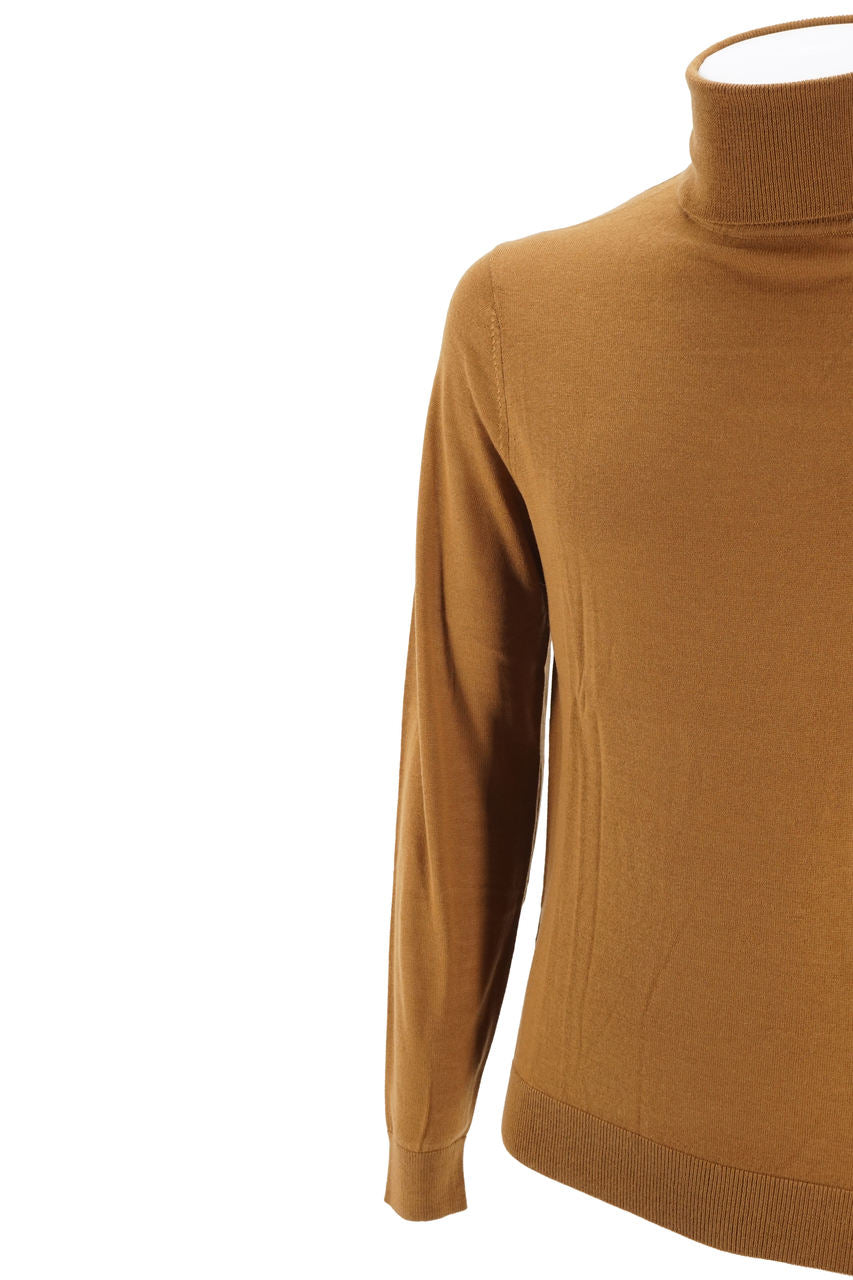 Maglia Sun 68 a collo alto / Beige - Ideal Moda