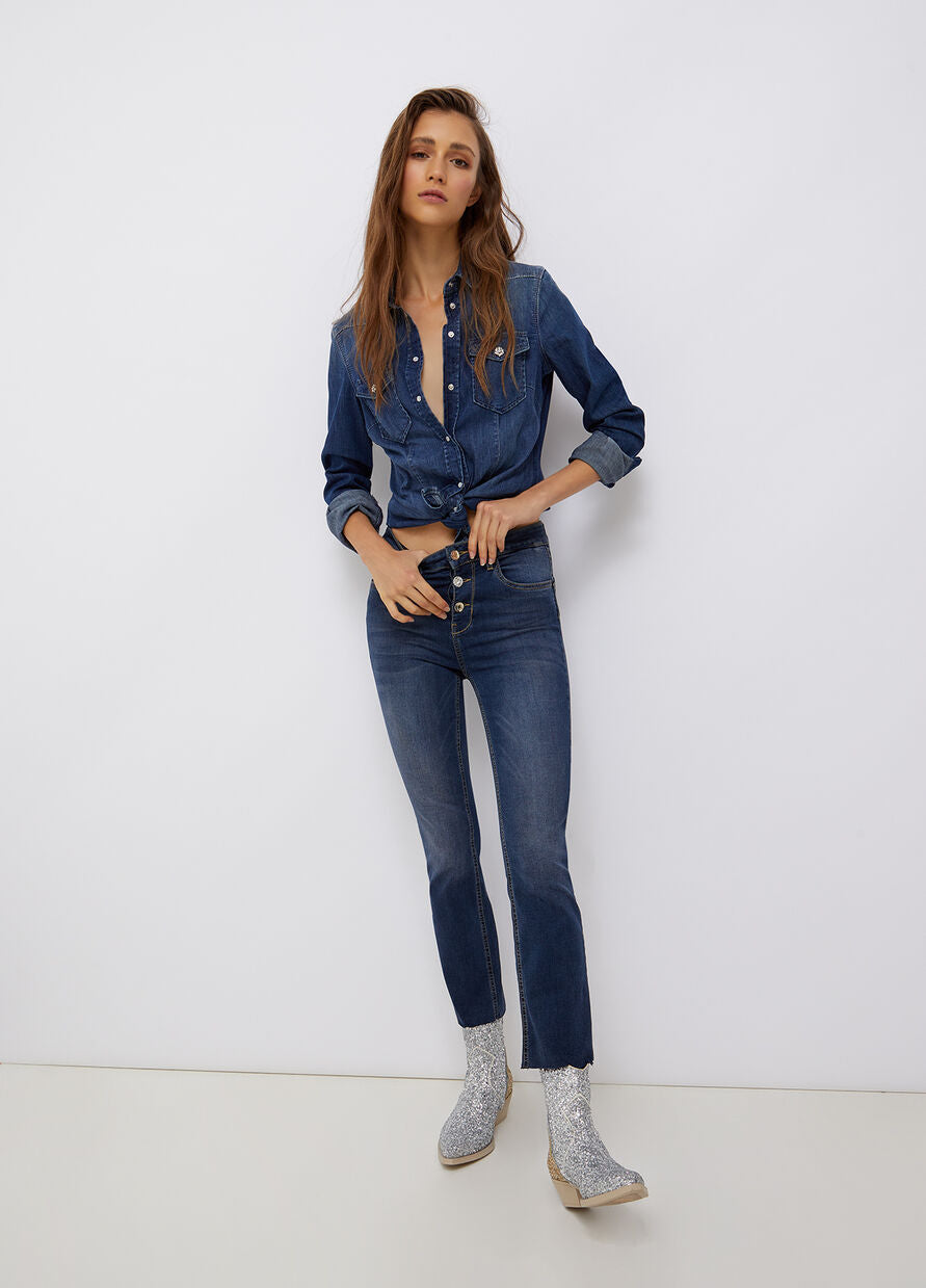 Camicia Liu Jo in Jeans / Jeans - Ideal Moda
