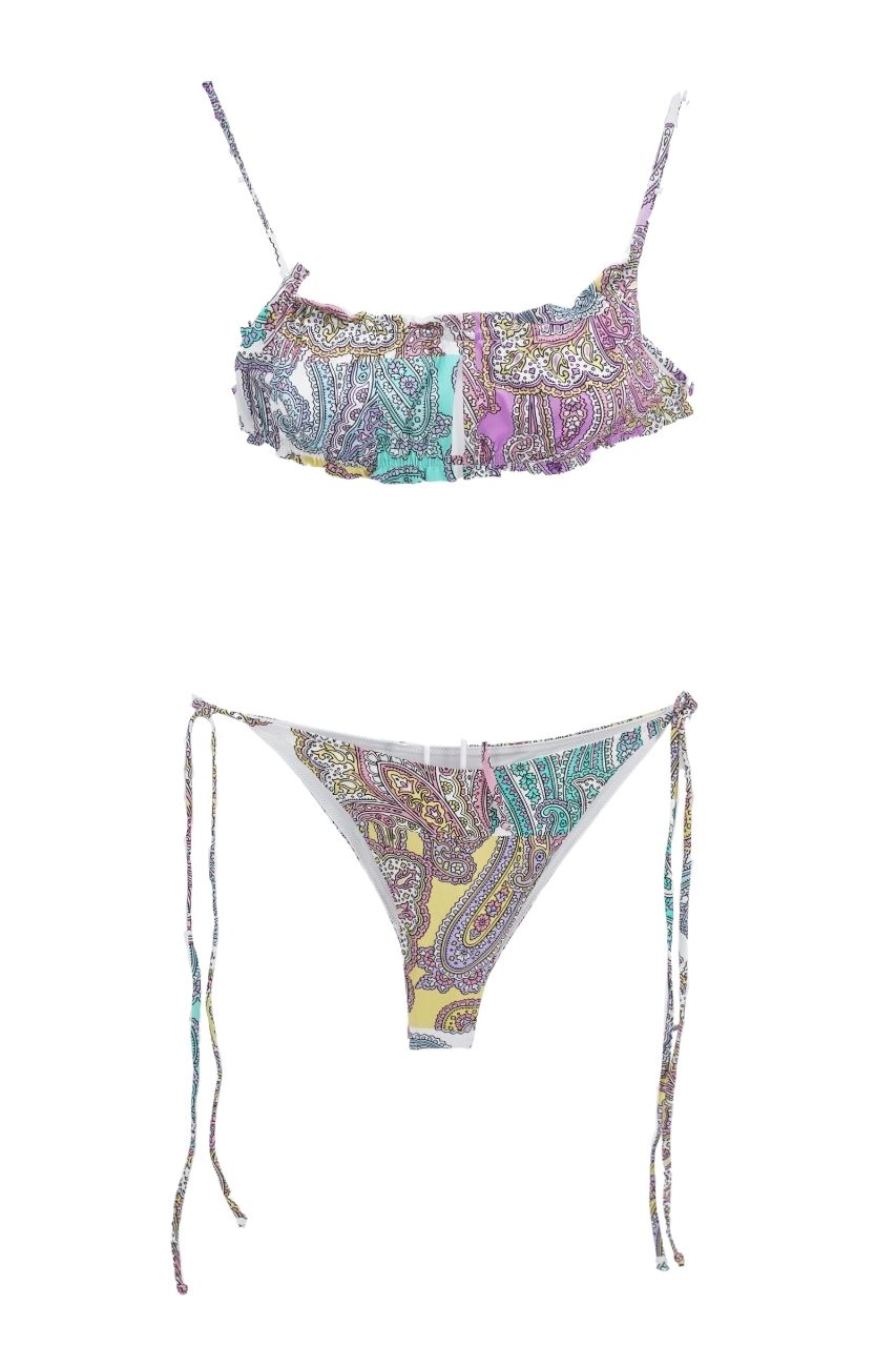 Bikini a Fascia con Fantasia Mc2 Saint Barth / Multicolor - Ideal Moda