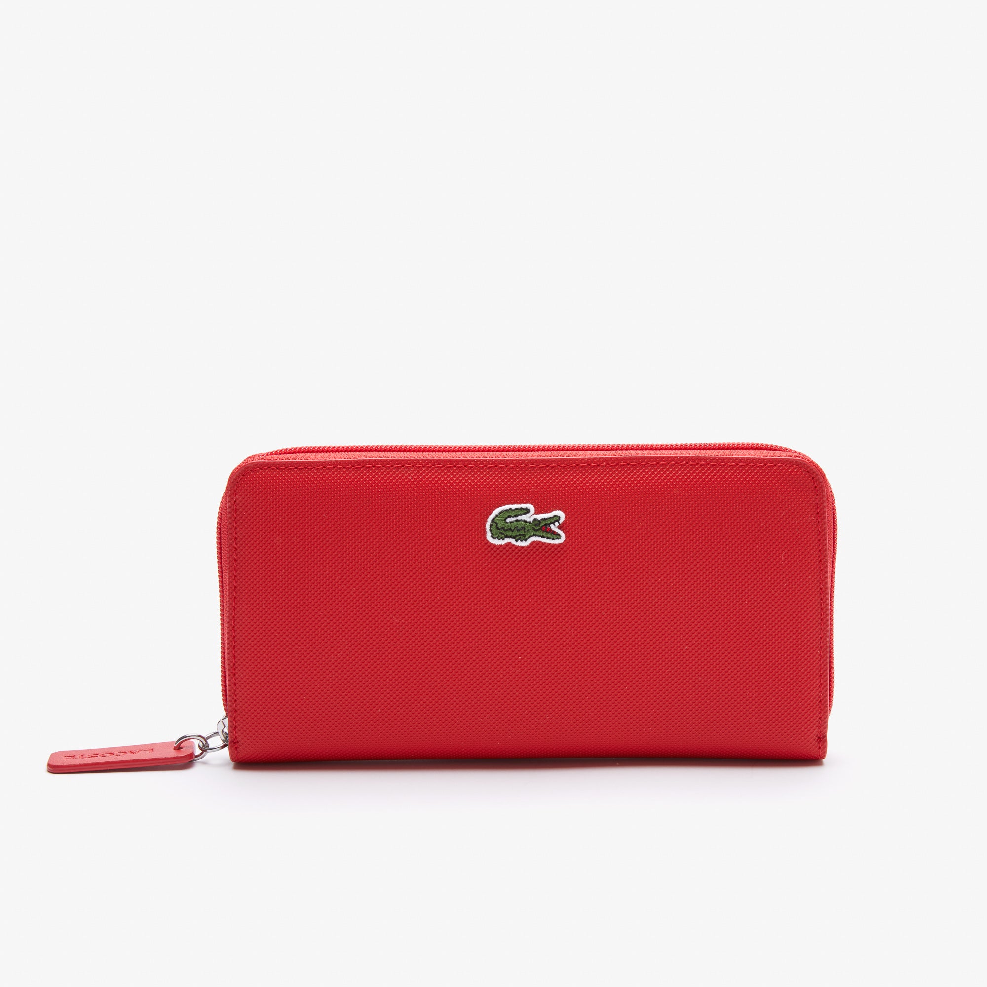 Portafoglio Lacoste con Zip / Rosso - Ideal Moda