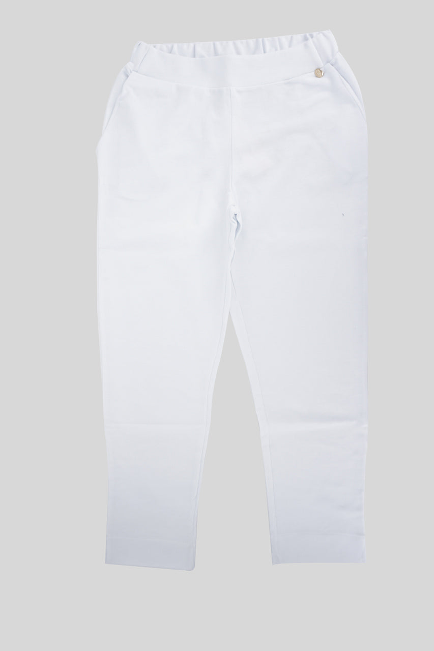 Pantalone in tuta / Bianco - Ideal Moda