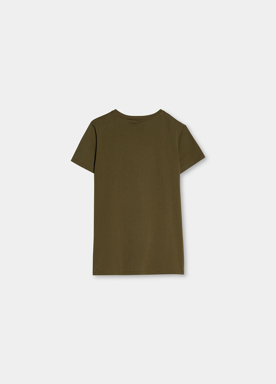T-shirt Liu Jo con logo / Verde - Ideal Moda
