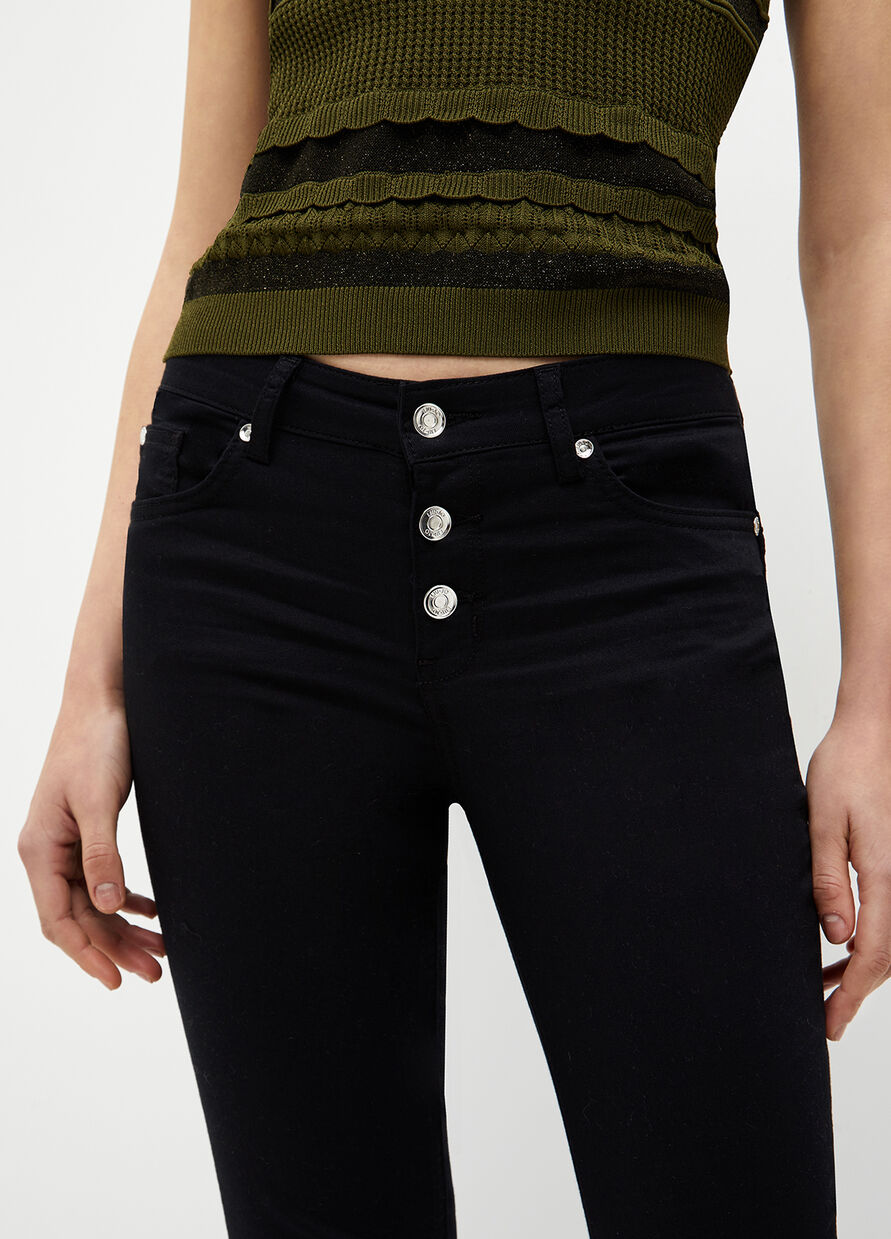 Pantalone Bottom Up Stretch Liu Jo / Nero - Ideal Moda