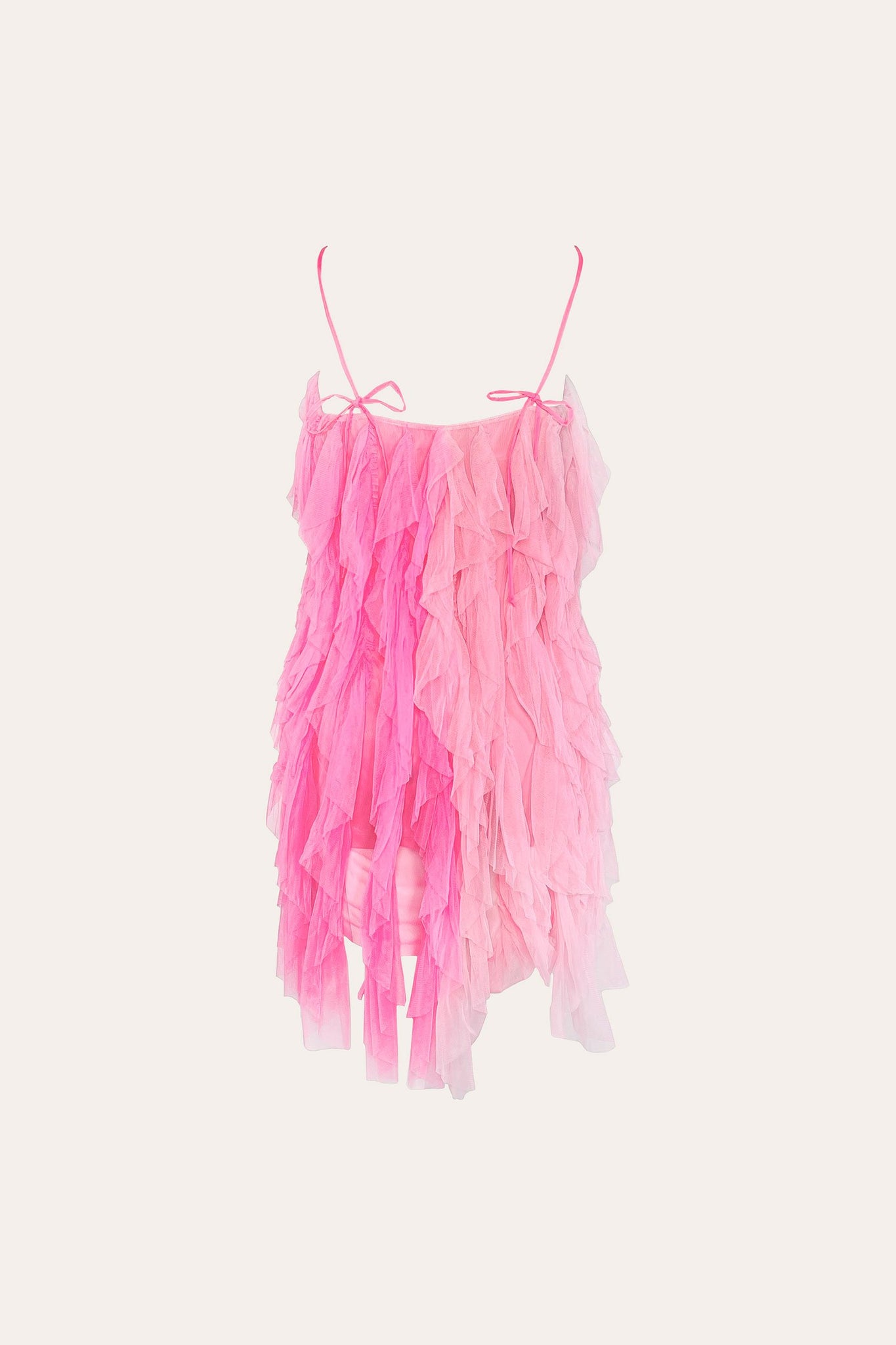strapless open back dress Aniye By Dress in Tulle / Pink