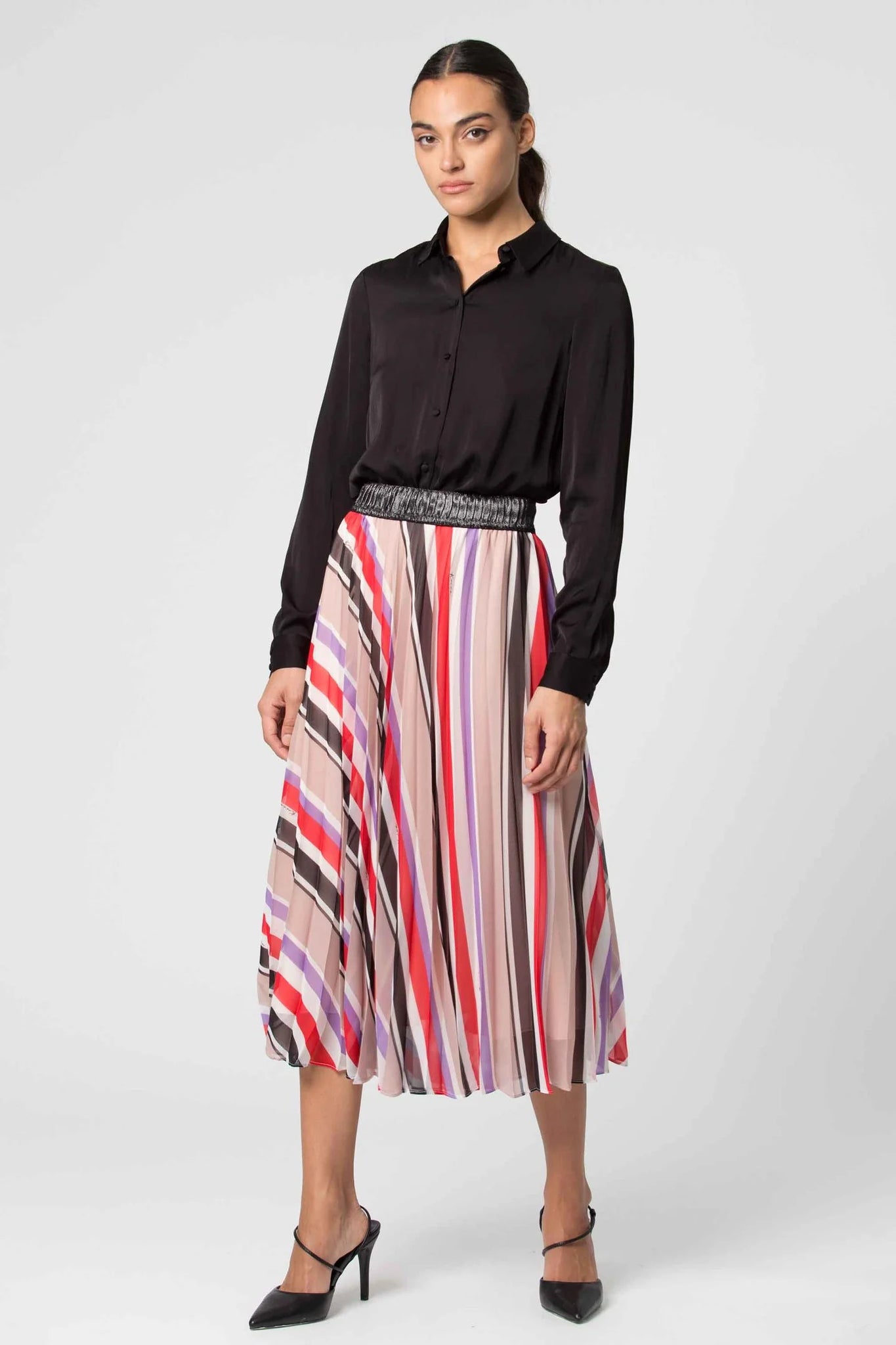 Camicia a Maniche Lunghe Kocca / Nero - Ideal Moda