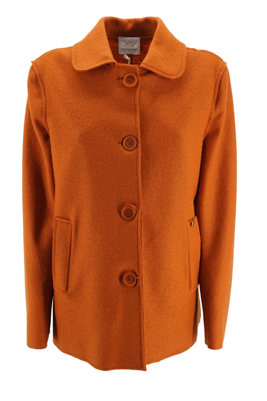 Cappotto Very Simple / Arancione - Ideal Moda