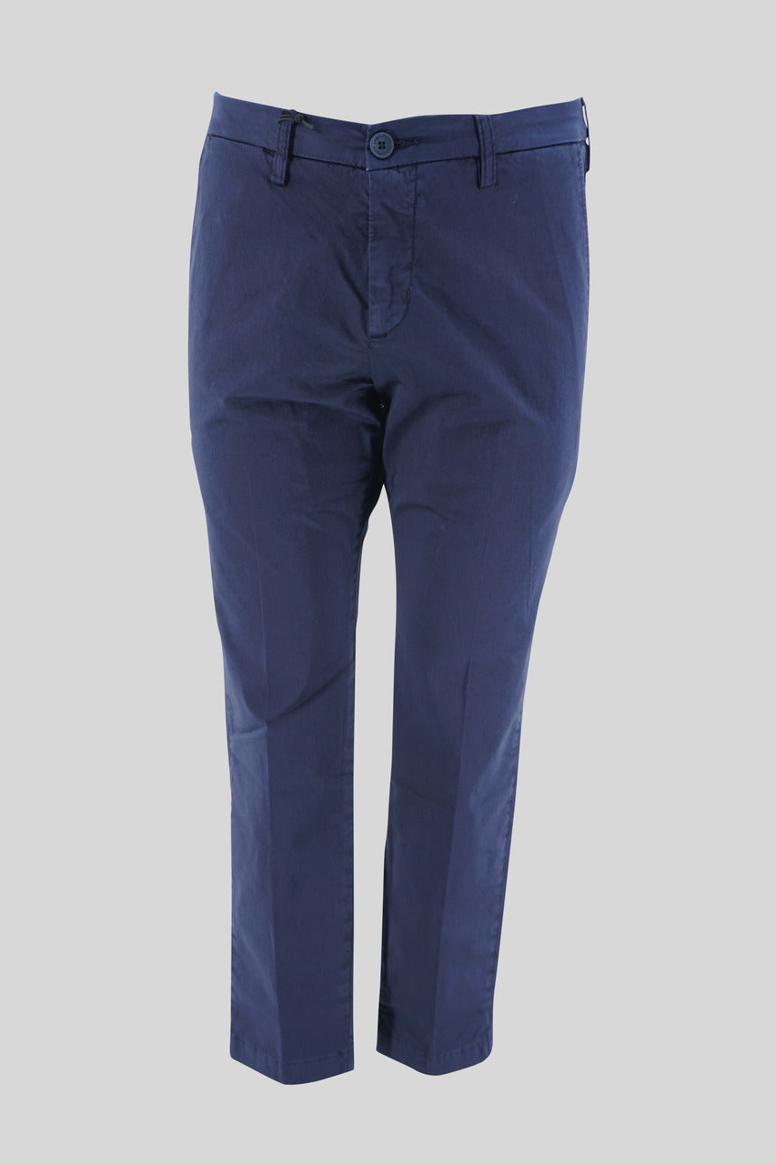 Pantalone "Capri" in cotone / Blu - Ideal Moda