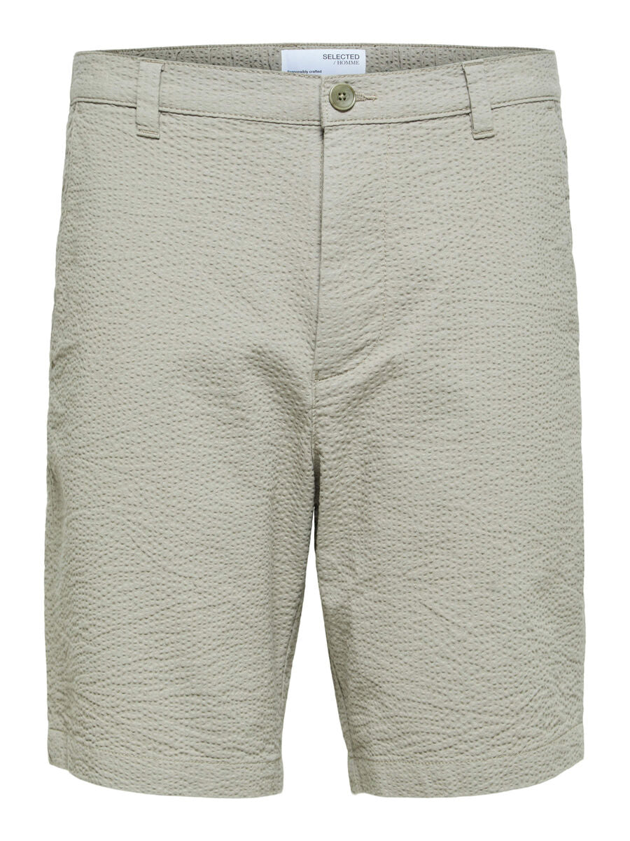 Pantaloncino in Seersucker Selected / Grigio - Ideal Moda
