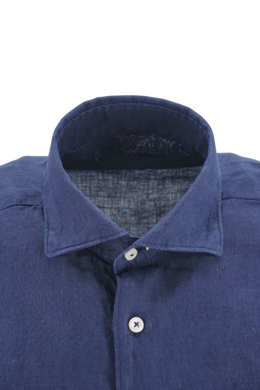 Camicia in Lino Mastricamiciai / Blu - Ideal Moda