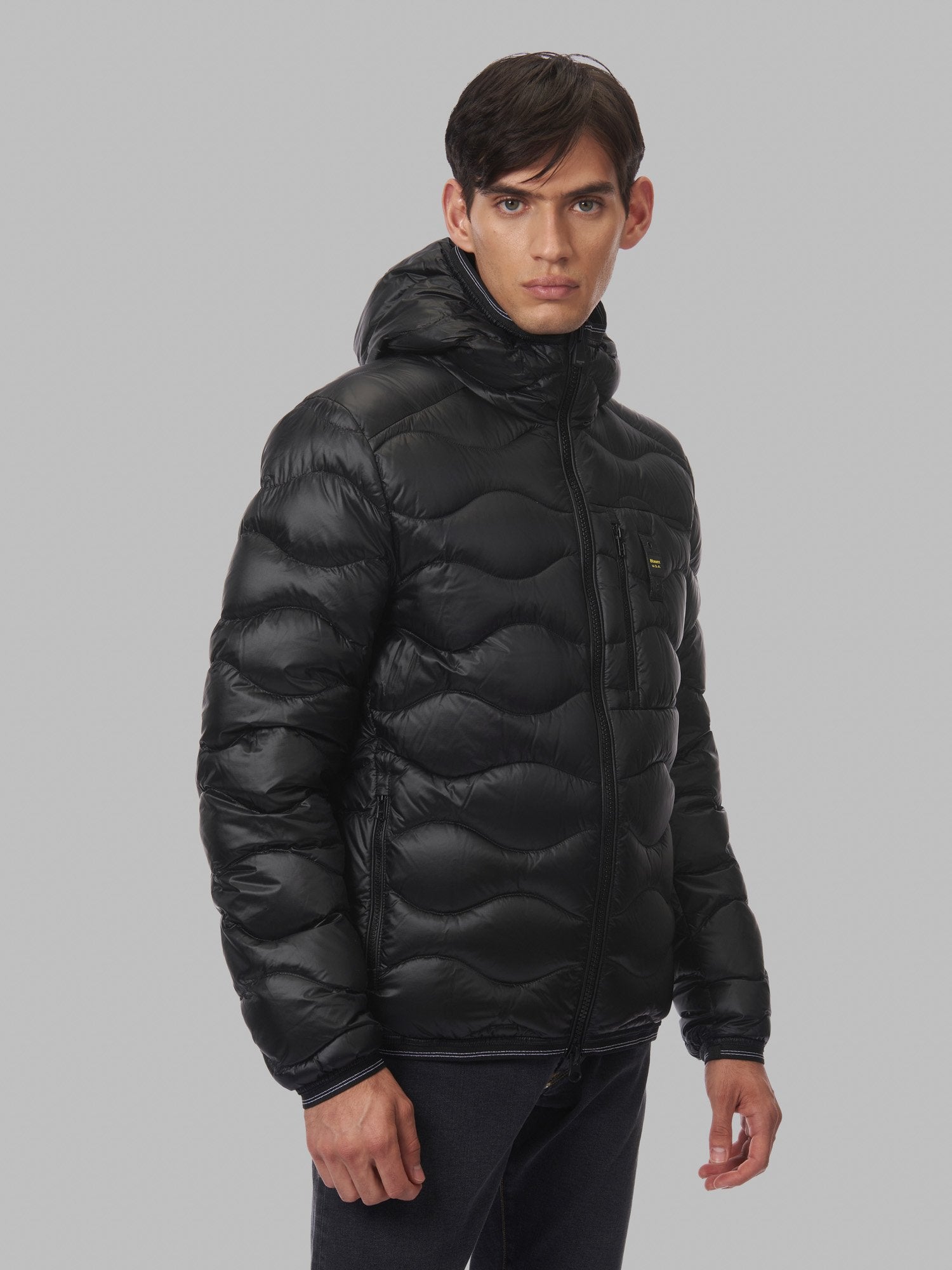 Piumino Blauer a Onde / Nero - Ideal Moda