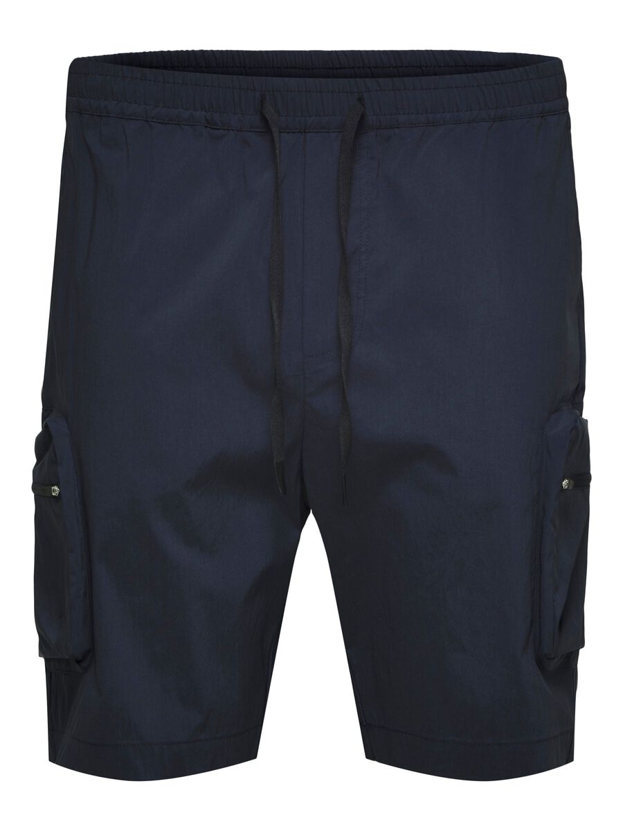 Pantaloncino in Tessuto Tecnico Cargo Selected / Blu - Ideal Moda