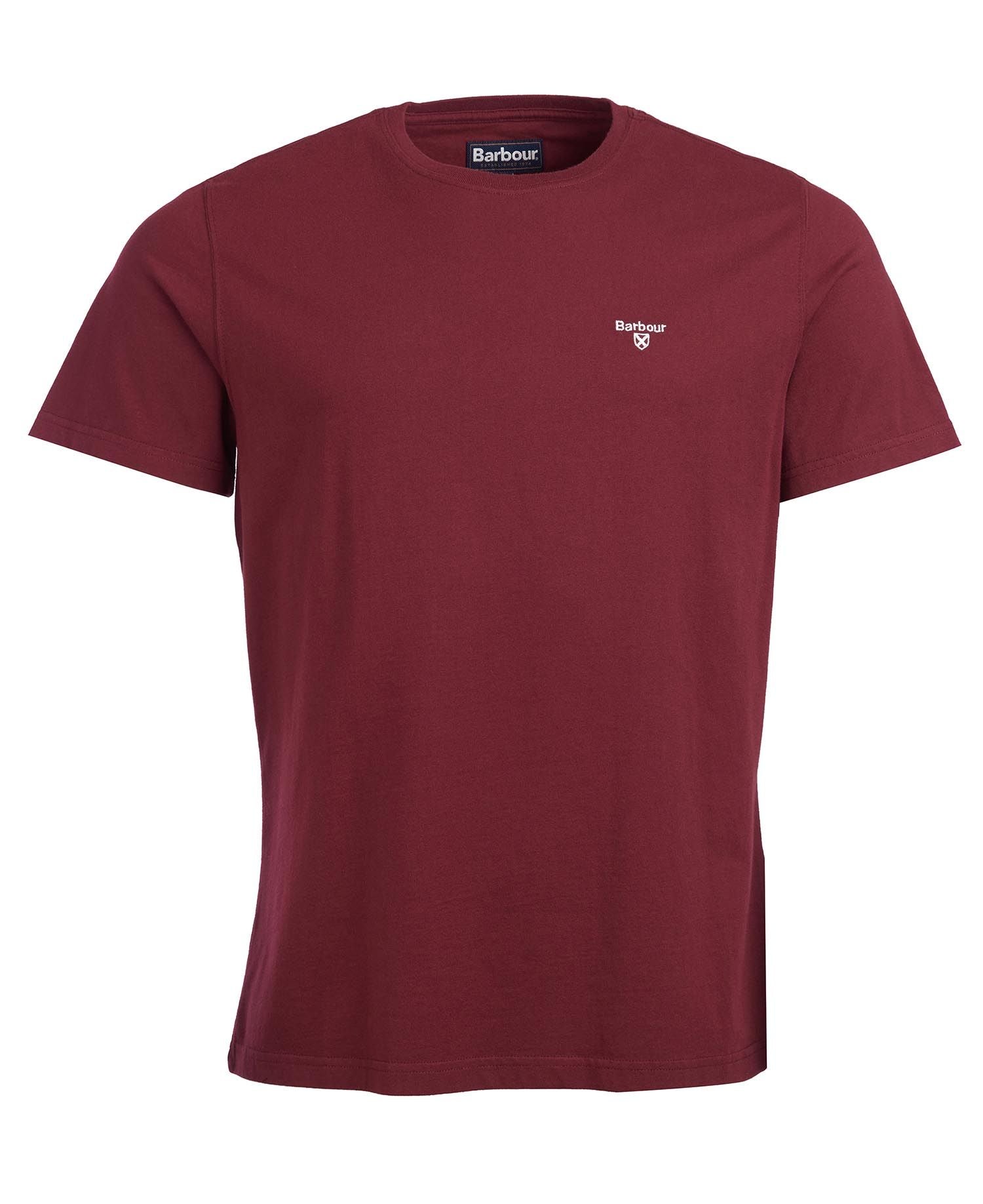 T-Shirt Barbour con Logo / Bordeaux - Ideal Moda